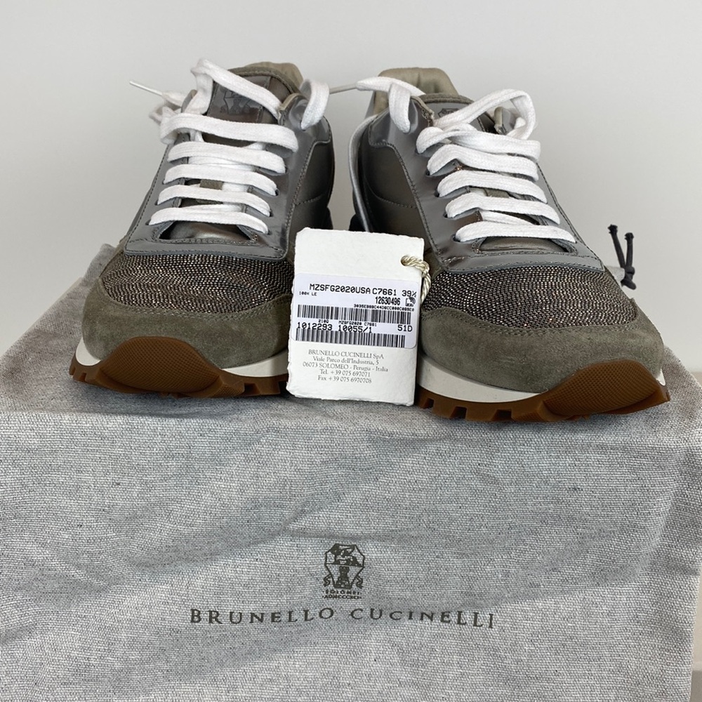 New Brunello Cucinelli sneakers in size 9.5